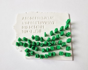 Alphabet Polymer Clay Stamps | Jewelry & Pottery Tools