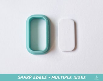 Rectangle Rounded Polymer Clay Cutters | Cookie Cutters | Multiple Sizes | Polymer Clay Tools | Jewellery Tools | Clay Tools