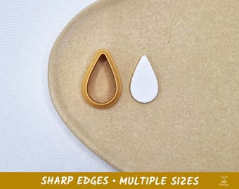 Teardrop Polymer Clay and Cookie Cutter - Multiple Sizes