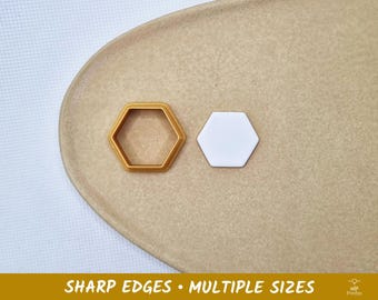 Hexagon Polymer Clay and Cookie Cutter - Multiple Sizes