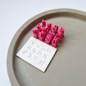 Znaki zodiaku Polimerowe stemple gliniane | Foremki do gliny | Foremki do ciastek | Różne rozmiary | Narzędzia z polimerowej gliny | Narzędzia jubilerskie | Narzędzia ceramiczne
