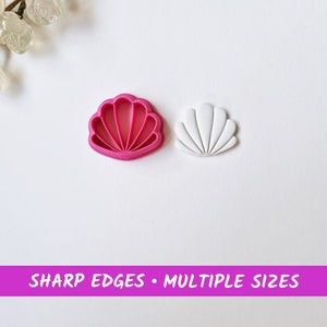 Shell Polymer Clay Cutters | Cookie Cutters | Multiple Sizes | Polymer Clay Tools | Jewellery Tools | Clay Tools