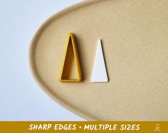Triangle 09 Polymer Clay and Cookie Cutter - Multiple Sizes