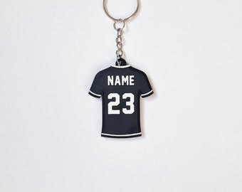 Jersey à initiales personnalisées | Porte-clés | Étiquette de nom