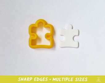 Puzzle Piece 02 Polymer Clay and Cookie Cutter - Multiple Sizes