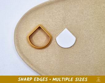 Teardrop 02 Polymer Clay and Cookie Cutter - Multiple Sizes
