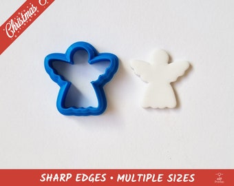 Angel Christmas Polymer Clay and Cookie Cutter - Multiple Sizes