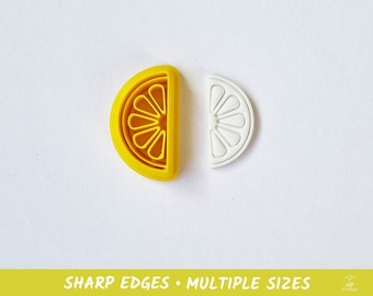 Lemon Slice Polymer Clay Cutters | Cookie Cutters | Multiple Sizes | Polymer Clay Tools | Jewellery Tools | Clay Tools