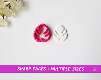 Monstera Blatt Polymer Clay und Cookie Cutter - Mehrere Größen