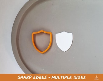 Shield Polymer Clay and Cookie Cutter - Multiple Sizes
