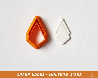 Rhombus 04 Polymer Clay and Cookie Cutter - Multiple Sizes