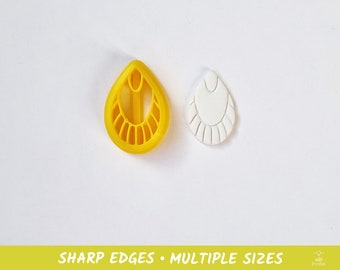 Teardrop 06 Polymer Clay and Cookie Cutter - Multiple Sizes