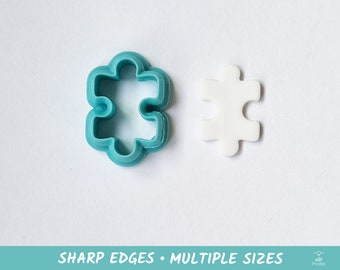 Puzzle Piece Polymer Clay and Cookie Cutter - Multiple Sizes