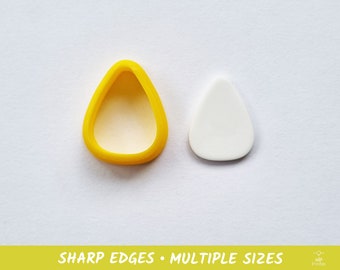 Teardrop 07 Polymer Clay and Cookie Cutter - Multiple Sizes