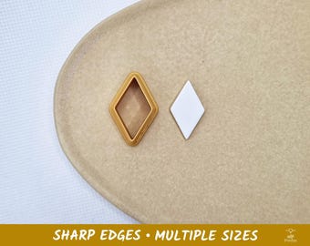 Rhombus Polymer Clay and Cookie Cutter - Multiple Sizes