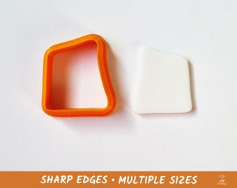 Square Organic Polymer Clay Cutters | Cookie Cutters | Multiple Sizes | Polymer Clay Tools | Jewellery Tools | Clay Tools