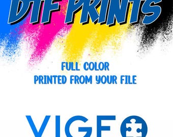 Custom DTF Gang Sheet Transfer: Full Color Print