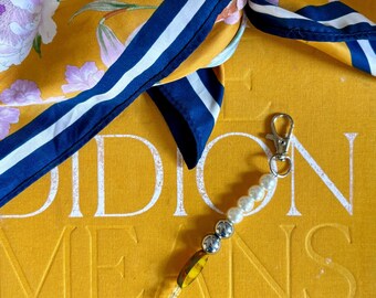 Handmade Beaded Keychain or Bag Charm