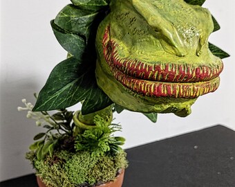 Audrey II little shop of horror plant display handmade