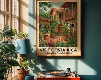 Costa Rica-poster - schilderachtig, groen en limoengroen