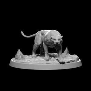 DNDNB - Paws  - Guenhwyvar - Black Panther miniature
