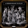 DNDDGL - BUNDLE BASIC Dragonlance 12 Miniatures - 11 Heroes and 1 Boss - miniatures product logo