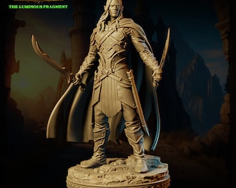 DNDUK - Drizzt Do Urden -  Varik Dun Ate - Male Drow Dark Elf miniature