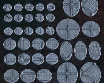 BASES - Cathedral themed Religious Temple bases for wargames and tabletop seven sizes available by dakkadakka store