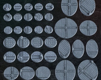 BASES - Cathedral themed Religious Temple bases for wargames and tabletop seven sizes available by dakkadakka store