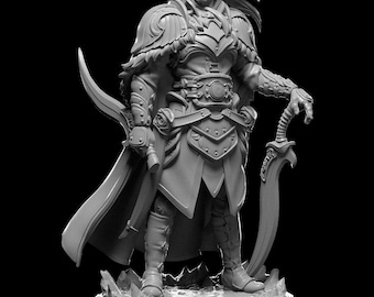 DNDNB - Drizzt Do Urden - Levin - Miniatura Drow Dark Elf Masculino