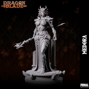 DNDDGL - Takhisis - Dark Dragon Queen - Medora - Dragonlance miniature by PRIMALCollectibles for DnD Pathfinder Heroquest and other