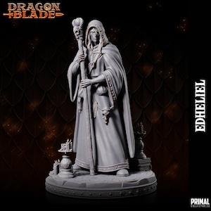DNDDGL - Edheliel - Raistlin Majere - Human Male Wizard - miniature by PRIMALCollectibles for DnD Pathfinder Heroquest and other TTRPGS