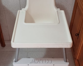 Personalized children's highchair footrest, Ikea highchair footrest