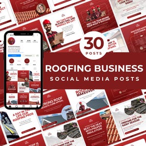 Roofing Business Social Media Posts Templates Roof Repair Marketing Posts Roofing Contractor Roofing Advertising Roofing Facebook Content