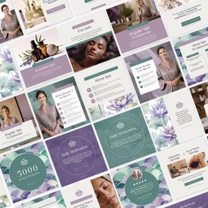 Spa Business Owner Instagram Posts Templates Spa Business Social Posts ...