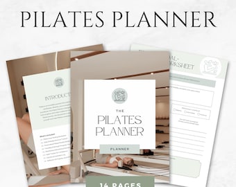 Pilates planner sjablonen Afdrukbare Pilates Workout Tracker Pilates Journal Fitness Coach Planner Pilates Class Planner Pilates Instructeur