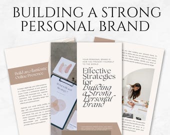 Effective Strategies for Building a Strong Personal Brand Template Canva Branding Strategy Brand Identity Worksheet Brand Storytelling Guide