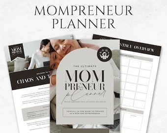 Mompreneur Planner Template Printable Mompreneur Success Planner Business Planner for Moms Entrepreneur Mom Productivity Planner Mom Planner