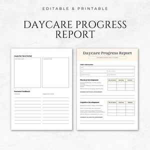 Daycare Progress Report Template Printable Preschool Progress Report
