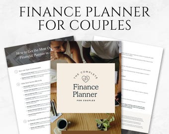 Finance Planner for Couples Template Joint Budget Plan Couples Budget Financial Journal Expense Tracker Debt Management Savings Plan Canva
