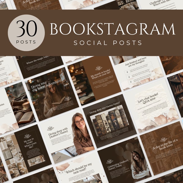 Bookstagram Posts Template Bookstagram Instagram Posts Templates Bookstagram Content Templates Done for you Bookstagram Post Templates Canva