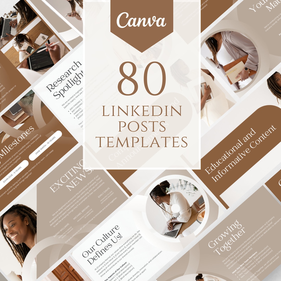Linkedin Posts Templates Canva Linkedin Graphics Linkedin Branding ...