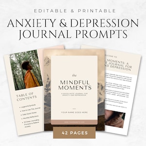 Anxiety And Depression Journal Prompts Mental Health Journal Therapy Journal Prompts Anxiety Journal Depression Journal Mindfulness Journal