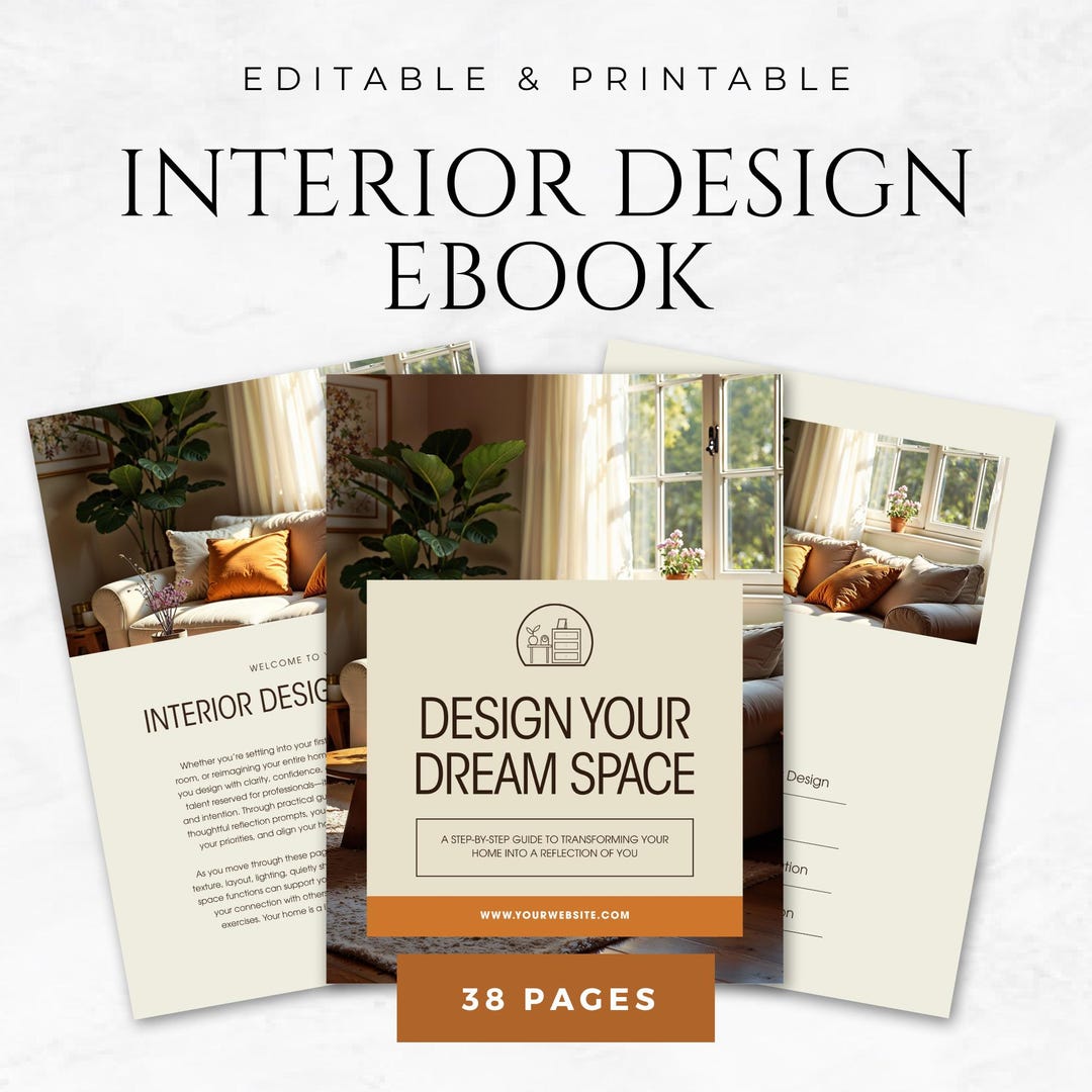 Interior Design Ebook Canva Temple for Interior Designers Home Decor ...