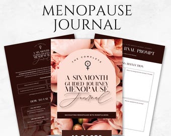 Menopause Journal Templates Printable Menopause Tracker Menopause Log Menopause Planner Hormone Tracker Hot Flash Tracker Mood Tracker Canva