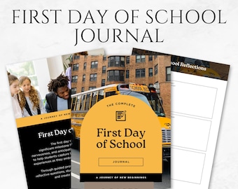 First Day of School Journal Template Back to School Keepsake School Memories Template Student Journal Kids School Memory Book Printable