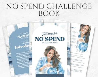 No Spend Challenge Budget Planner Savings Tracker Financial Planner Budgeting Workbook Money Saving Challenge Personal Finance Planner Canva