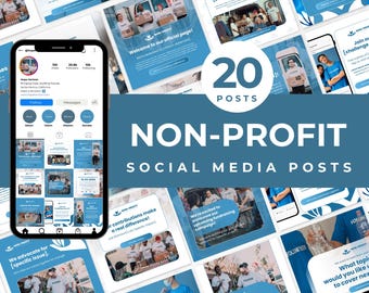 Non-Profit Social Media Posts Template Instagram Templates for Nonprofits Charity Fundraising Posts Non-Profit Graphics Nonprofit Content