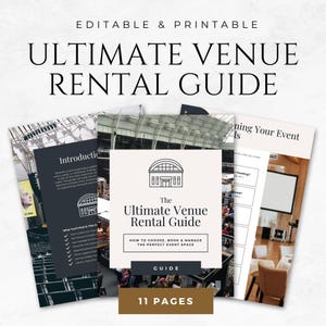 Ultimate Venue Rental Guide Template Printable Event Space Guide Venue Welcome Packet Wedding Venue Brochure Pricing Guide Marketing Kit