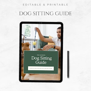 Dog Sitting Guide Dog Care Template Pet Sitting Planner Pet Care Guide ...